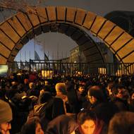 Protivládní protest v Teheránu.