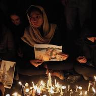 Protivládní protest v Teheránu.