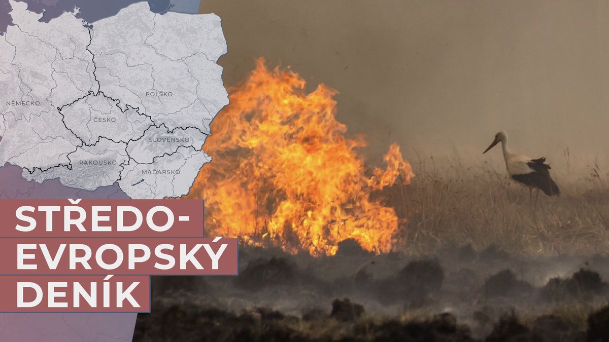 Poláci hasí požár největšího národního parku, Maďaři vyhlásili sucho