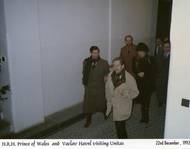 Václav Havel a princ Charles v Bartolomějské 9