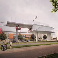 Lanovka má přepravit až 2000 cestujících za hodinu. 