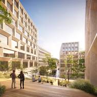 Dominantou bude nový kampus České spořitelny.