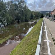 Hladina Labe je v Ústí nad Labem nyní ve výšce 597 centimetrů. 