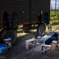 … proto se hodí chvíle odpočinku při čekání na prázdný traktor.