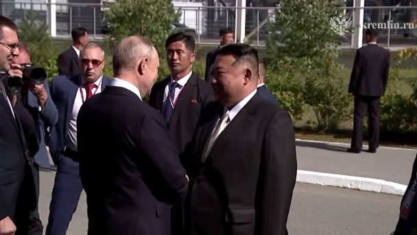 Kim Čong-un se sešel s ruským prezidentem Putinem