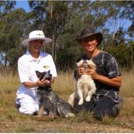 Josef Šindelek a Blanka Šírová na farmě v Austrálii.