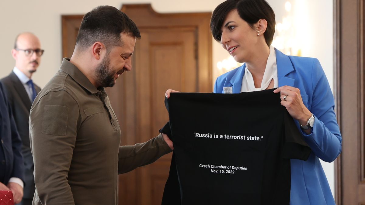 Šéfové obou komor Parlamentu zavítali do Kyjeva. Ten předtím čelil útoku dronů