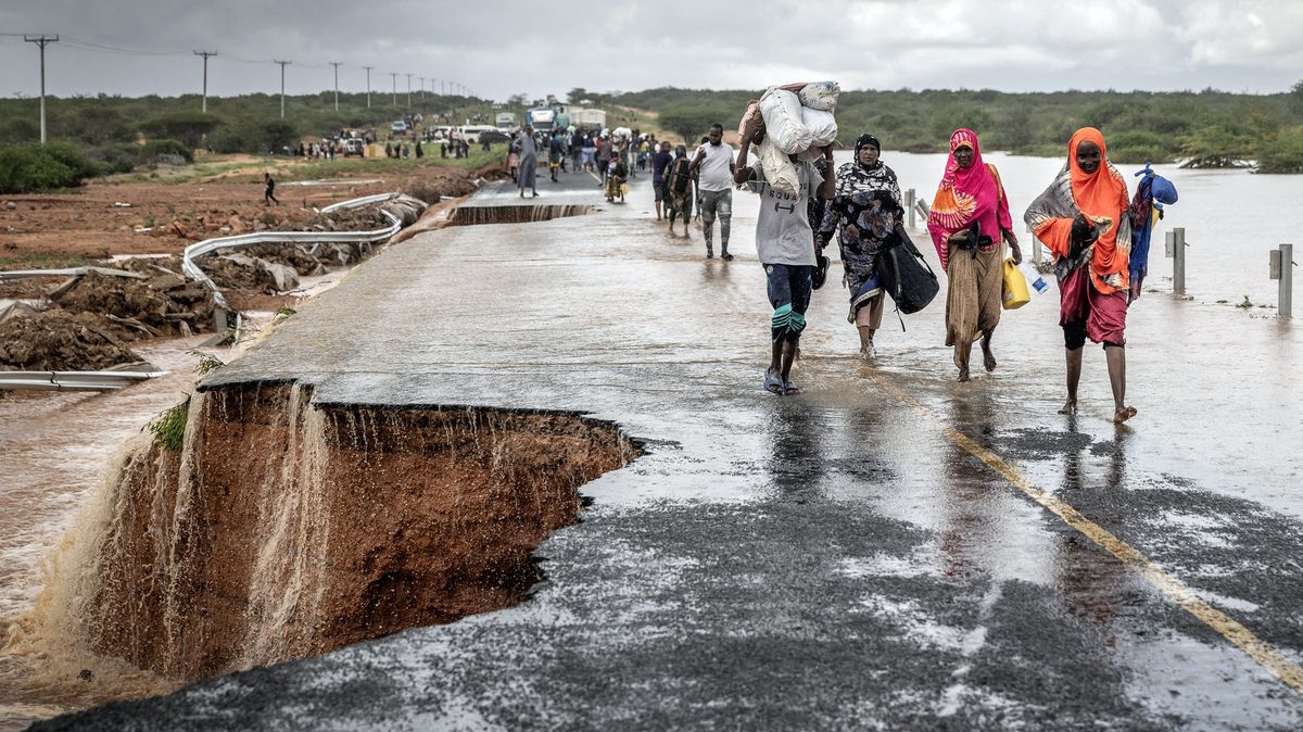 Fotky z Keni: Po rocích sucha přišly extrémní záplavy