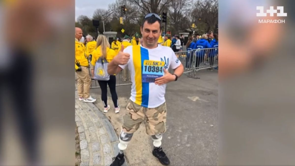 Ukrajinský voják přišel o obě nohy. Teď se zúčastnil maratonu