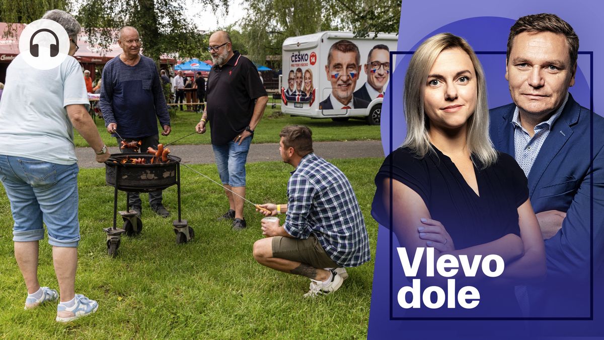 Vlevo dole: Spolu slavilo předem, ANO hrálo Antifialu