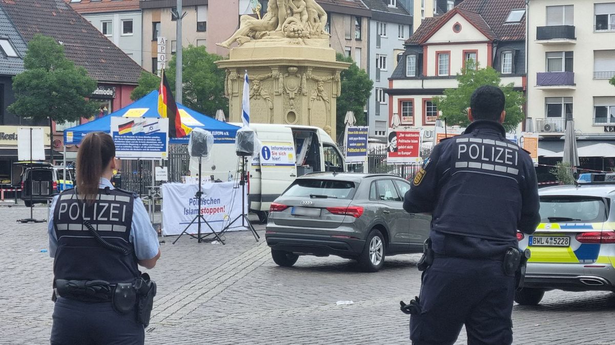 Šest lidí bylo zraněno při brutálním útoku v Mannheimu