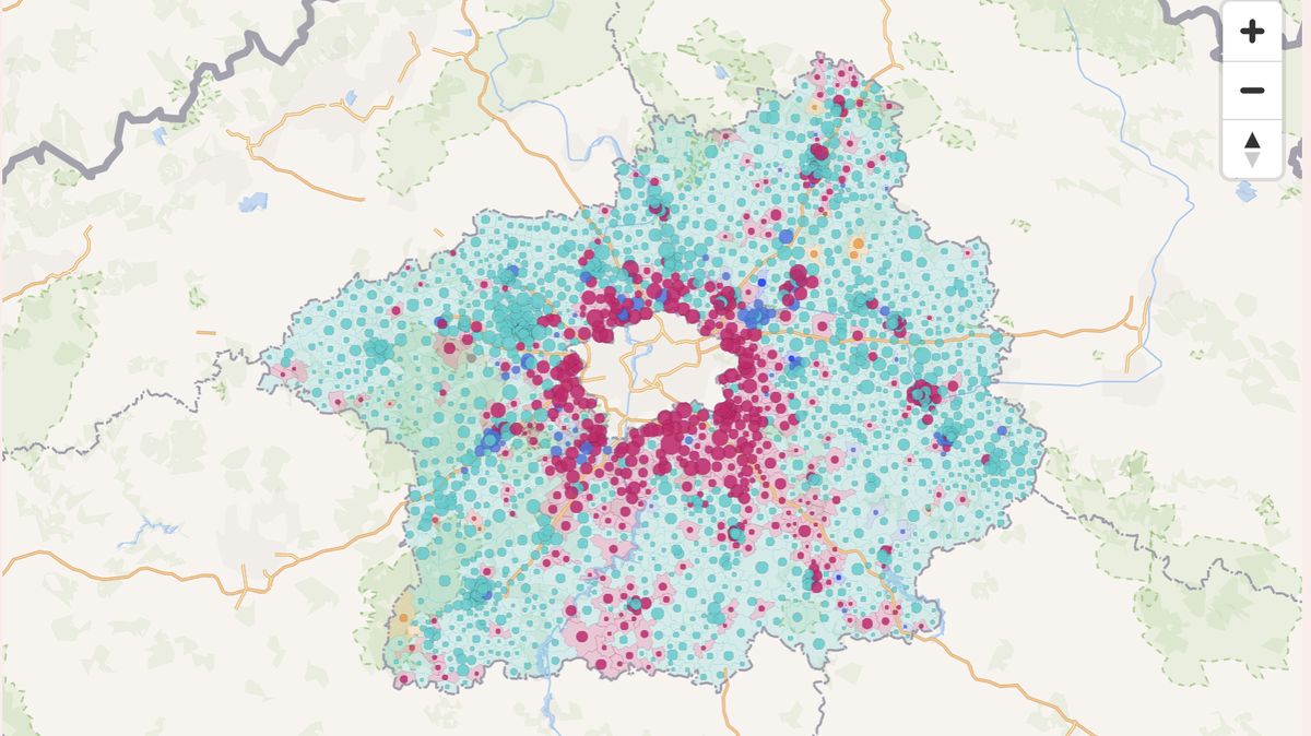 Detailní mapa krajských výsledků: Podívejte se, jak volili vaši sousedé