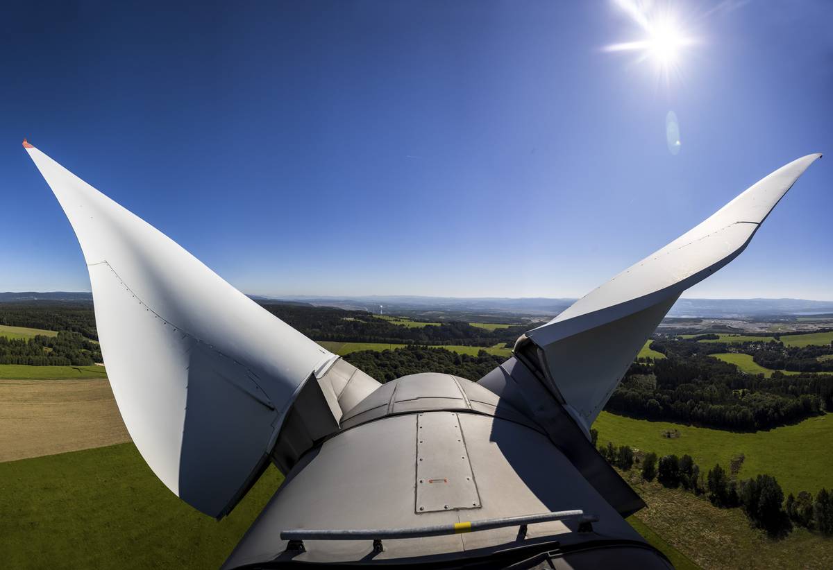 Foto: Kolosy, které mění krajinu. Takhle to vypadá uvnitř větrné elektrárny