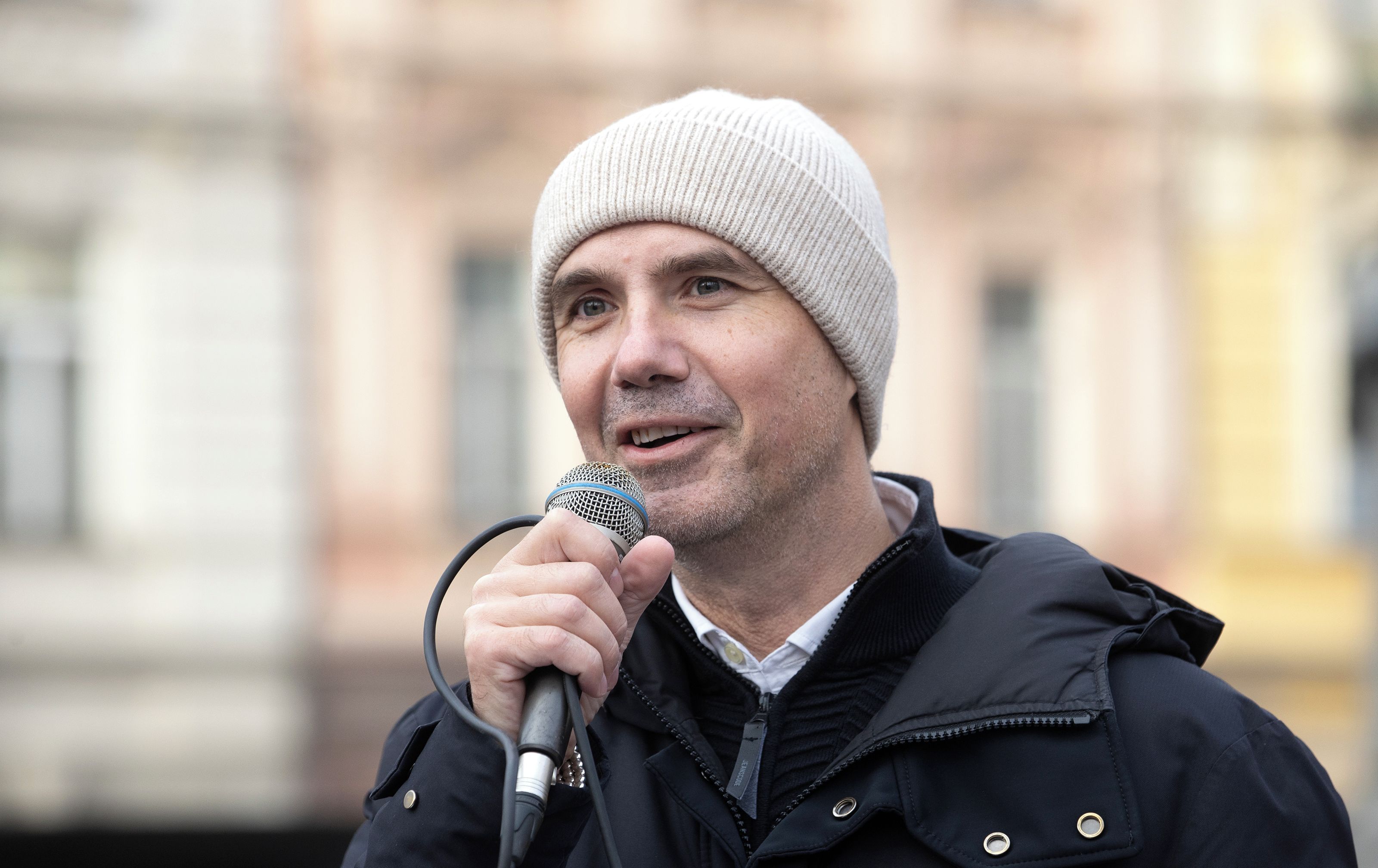 SZ-SZ / 17.listopad, Ladislav Vrabel, demonstrace na Staroměstském náměstí