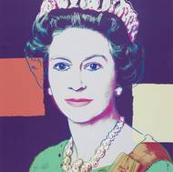 Královna Alžběta II., dílo Andyho Warhola, 1985.
