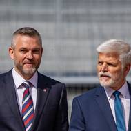 Prezidenti Slovenska a Česka Peter Pellegrini a Petr Pavel.
