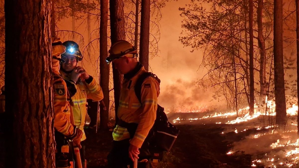 Obrazem: Braniborští hasiči bojují s požáry. Volají o pomoc
