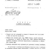 Zpráva o získání Andreje Babiše, tehdy pracovníka bratislavského podniku Petrimex, k tajné spolupráci s StB. Záznam o setkání z 11. listopadu 1982 sepsali o den později dva důstojníci tajné policie –⁠⁠ Babišův řídicí důstojník Július Šuman a jeho nadřízený Rastislav Mátray. 
