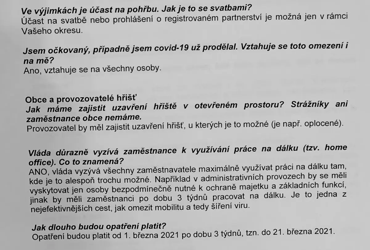 Vlada Rozhodla Nakupy Jen V Okrese Do Prace S Potvrzenim Plati Od Pondeli Seznam Zpravy