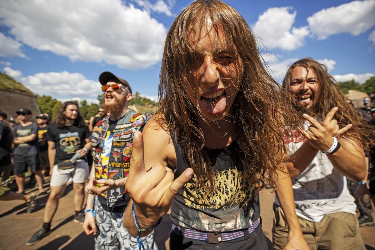 Takhle to vypadá v kotli na 25. ročníku hudebního festivalu extrémní hudby Brutal Assault.