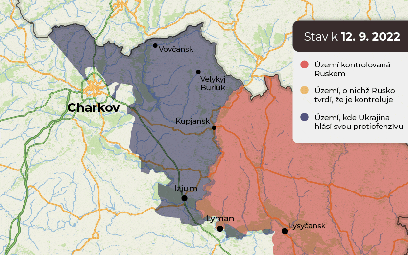 Vývoj situace na Ukrajině v okolí Charkova