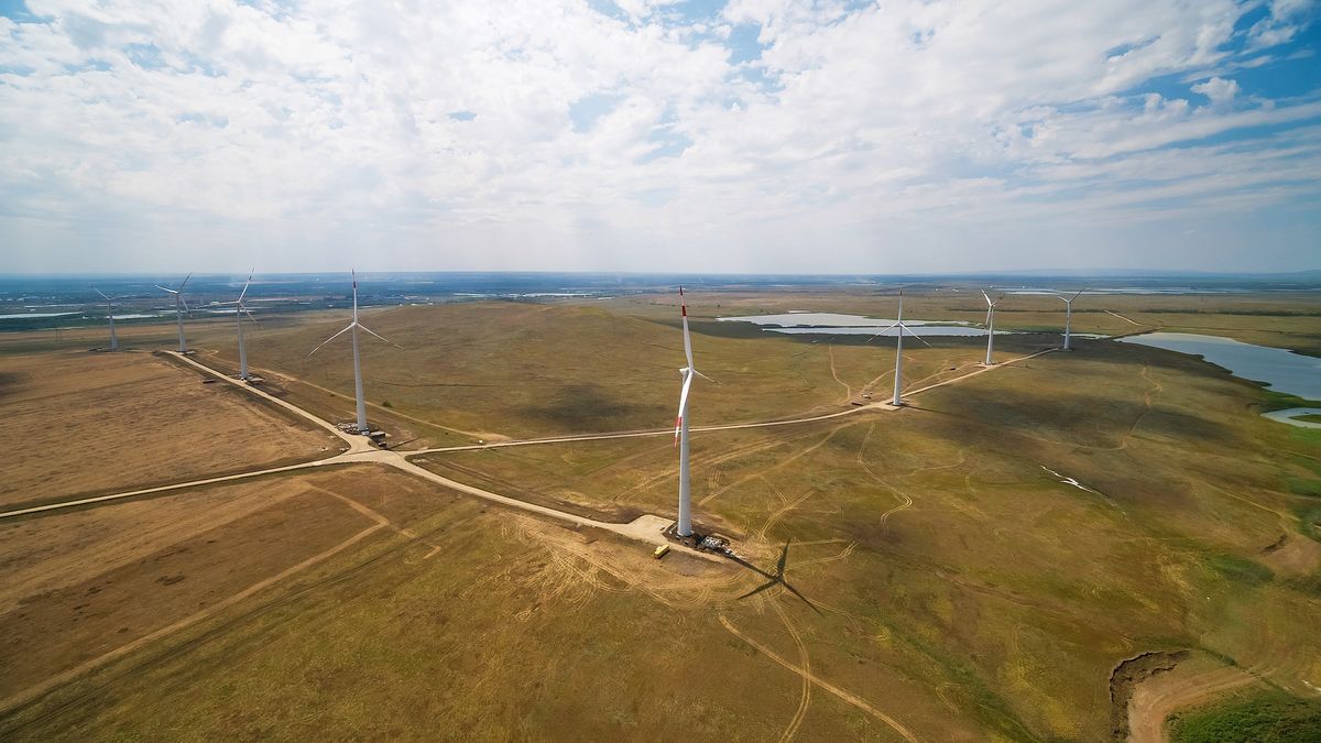 Rusové staví větrné elektrárny. Mají mít výkon jako reaktor v Dukovanech