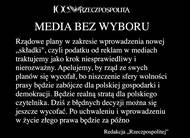 Prohlášení redakce deníku Rezczpospolita.