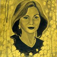 Posmrtný obraz Natalje Estěmirovové. Novinářka a tvrdá kritička války v Čečně popisovala únosy a vraždy, které se staly běžnou součástí války. V roce 2009 byla unesena před svým domem a zastřelena. Její mrtvé tělo vrazi pohodili v nedalekém lese. Z vraždy nebyl nikdo obviněn.