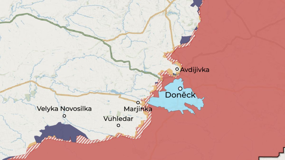 Vlka na Ukrajin v mapch: promny fronty