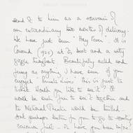 Dopis princezny Margaret královně Alžbětě II., 1965.