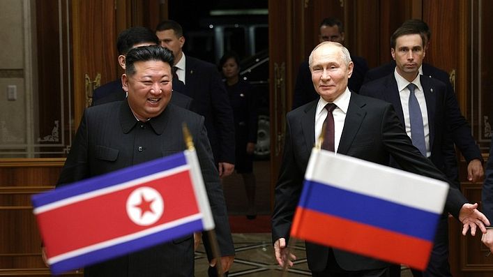 Rusko a KLDR začaly stavět most přes řeku Tuman, který obě země spojí