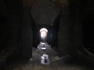 Další cihlový vodojem má klenutou podlahu. Vedení radnice uvažuje, že jej znovu částečně napustí a na novém prohlídkovém okruhu se lidé projedou na loďkách.