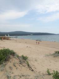 Na pláži v bulharském Primorsku.