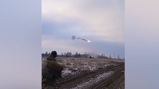 Video: Gepardenangriffe.  Die Ukrainer zeigten den Abschuss einer russischen Rakete.