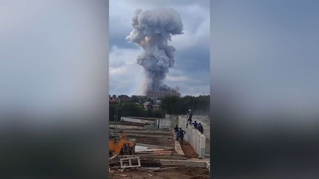 Video: Hřib po výbuchu nad továrnou u Moskvy