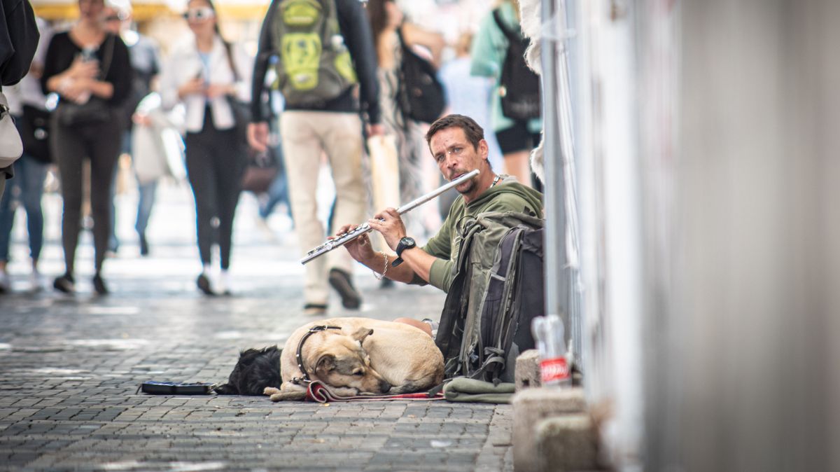„Snaží se vzbudit soucit.“ Praha bude hlasovat o zákazu žebrání se zvířaty