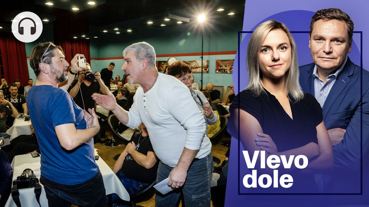 Vlevo dole: Rakušan podruhé v kotli. Publikum se zhádalo mezi sebou