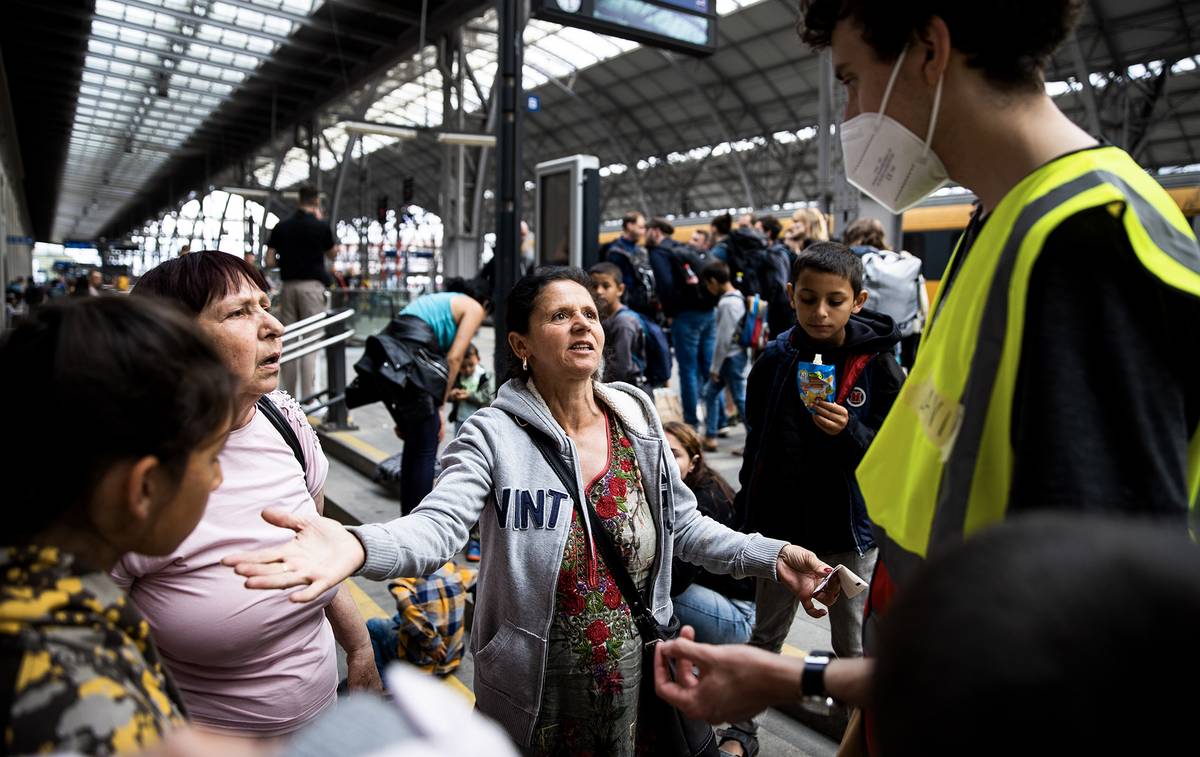 SZ / uprchlíci z Ukrajiny na Hlavním nádraží