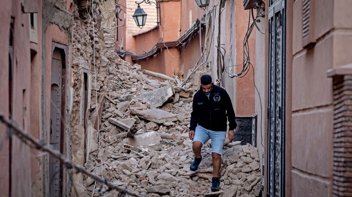 Fotky zkázy po zemětřesení. V Maroku zabilo přes tisíc lidí a zničilo Marrákeš