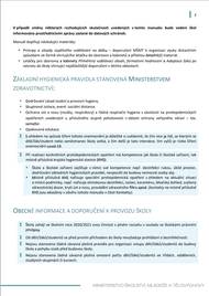 Manuál MŠMT k zahájení školního roku.