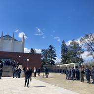 Prostranství na brněnském Ústředním hřbitově.