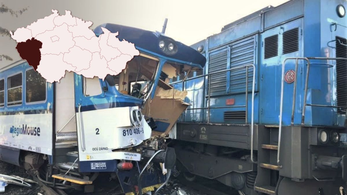 Video a fotogalerie: Srážku vlaků s dvaceti zraněnými už řeší policie