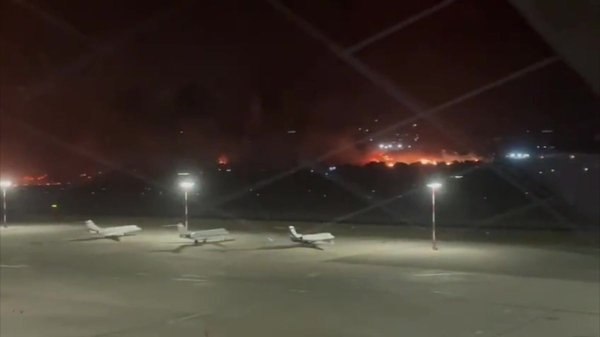 Video: Letiště v Palermu v sevření plamenů