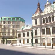 Vizualizace nádraží Vyšehrad.