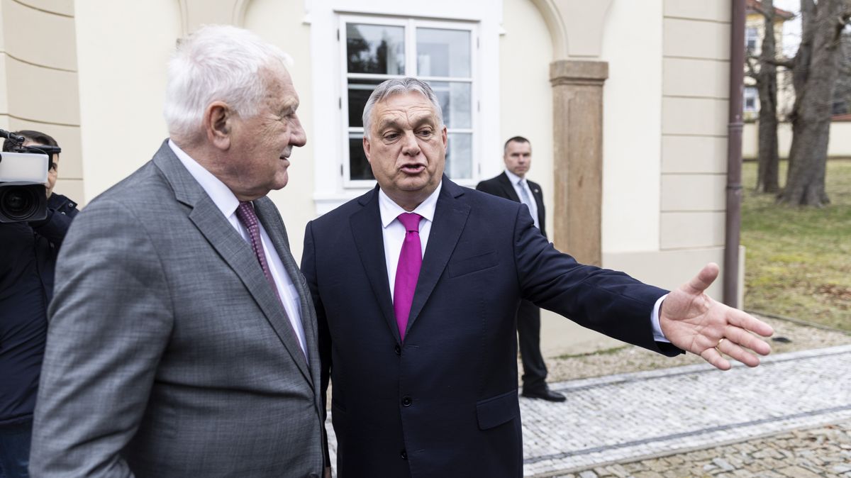 Po Merkelové přivítal Orbán v Budapešti exprezidenta Václava Klause