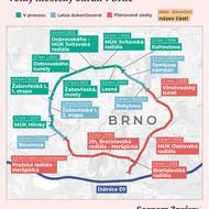 Velký městský okruh má měřit 22,9 kilometru. Po 26 letech bude letos hotová zhruba polovina.