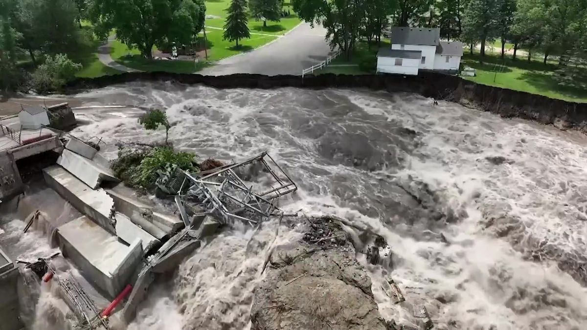 Video: V Minnesotě se částečně protrhla přehrada