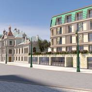 Vizualizace nádraží Vyšehrad.