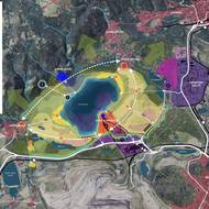 Mapka budoucího využití území.