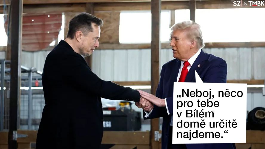 TMBK: Musk měl slíbené luxusní místo u Trumpa. Donald ho trochu podrazil